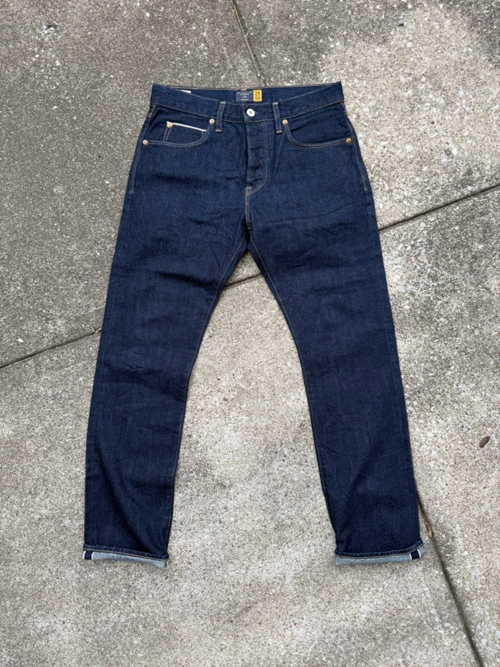 J Crew 770 Slim Fit Selvedge Dark Blue
Denim Jeans